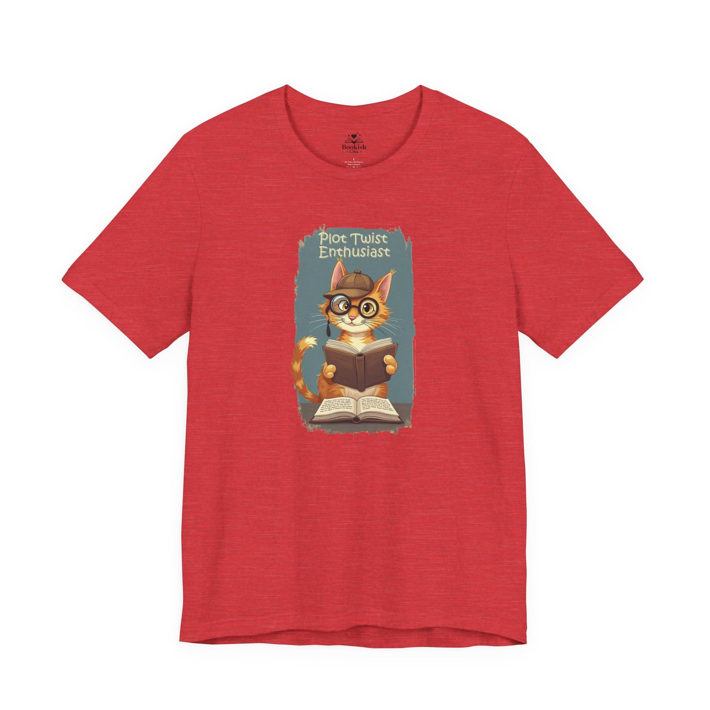 Plot Twist Enthusiast - Cute Reading Cat