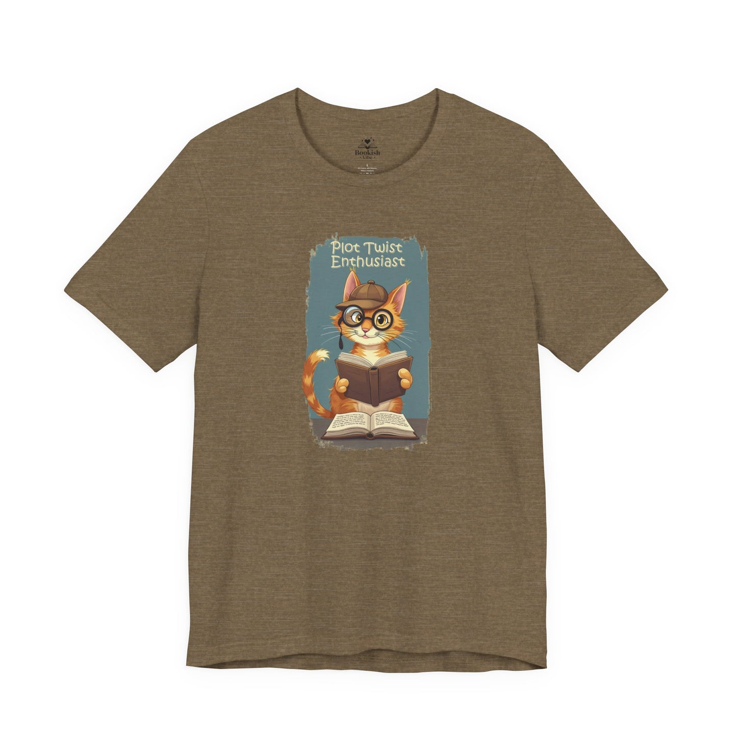 Plot Twist Enthusiast - Cute Reading Cat