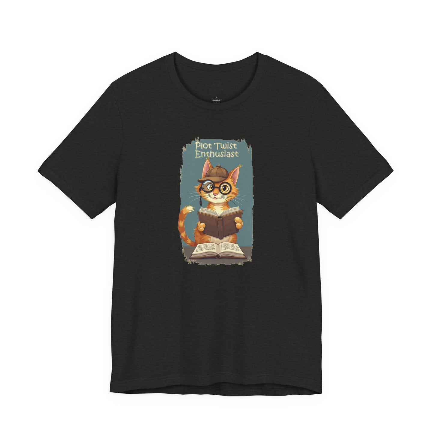 Plot Twist Enthusiast - Cute Reading Cat