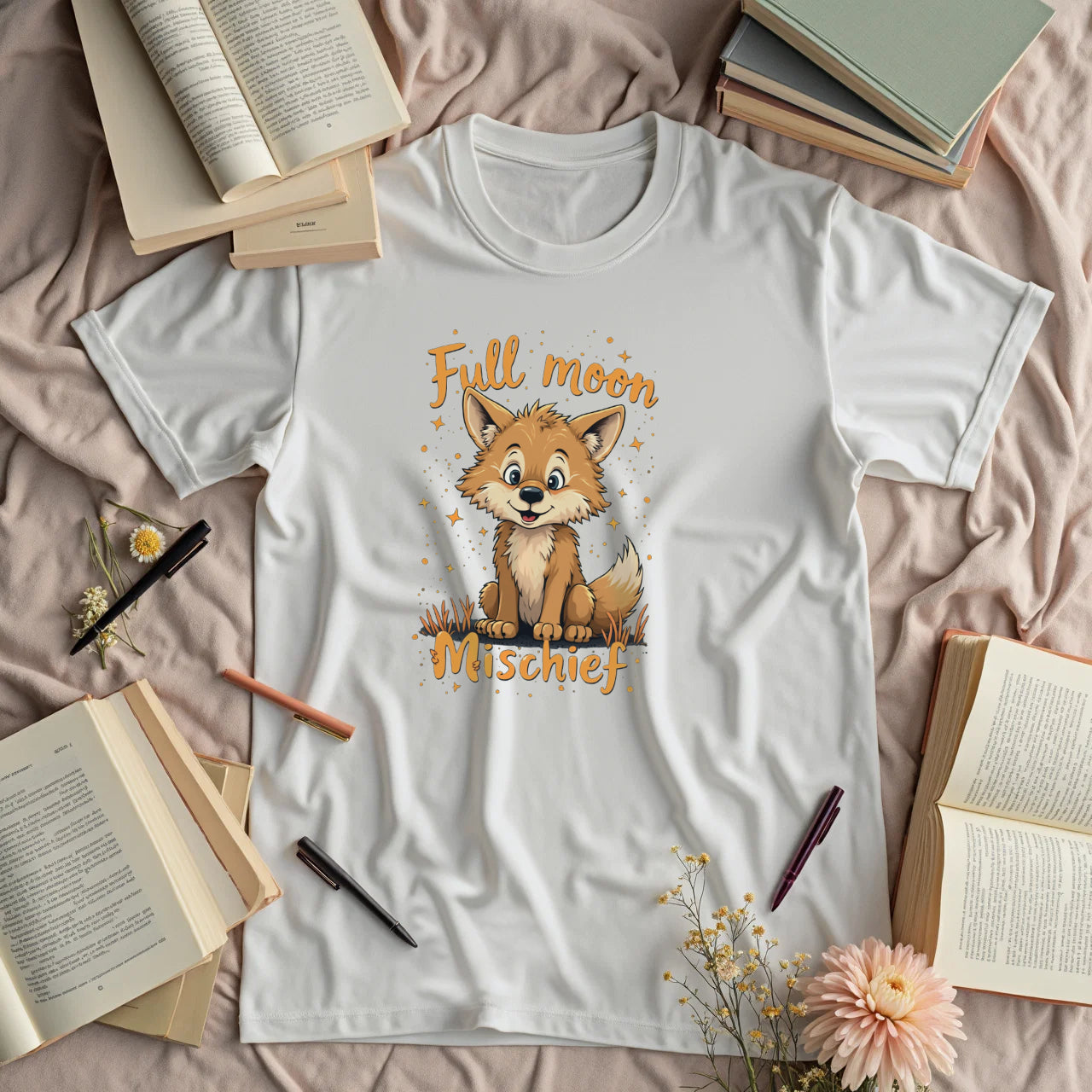 Full Moon Mischief - wolf puppy