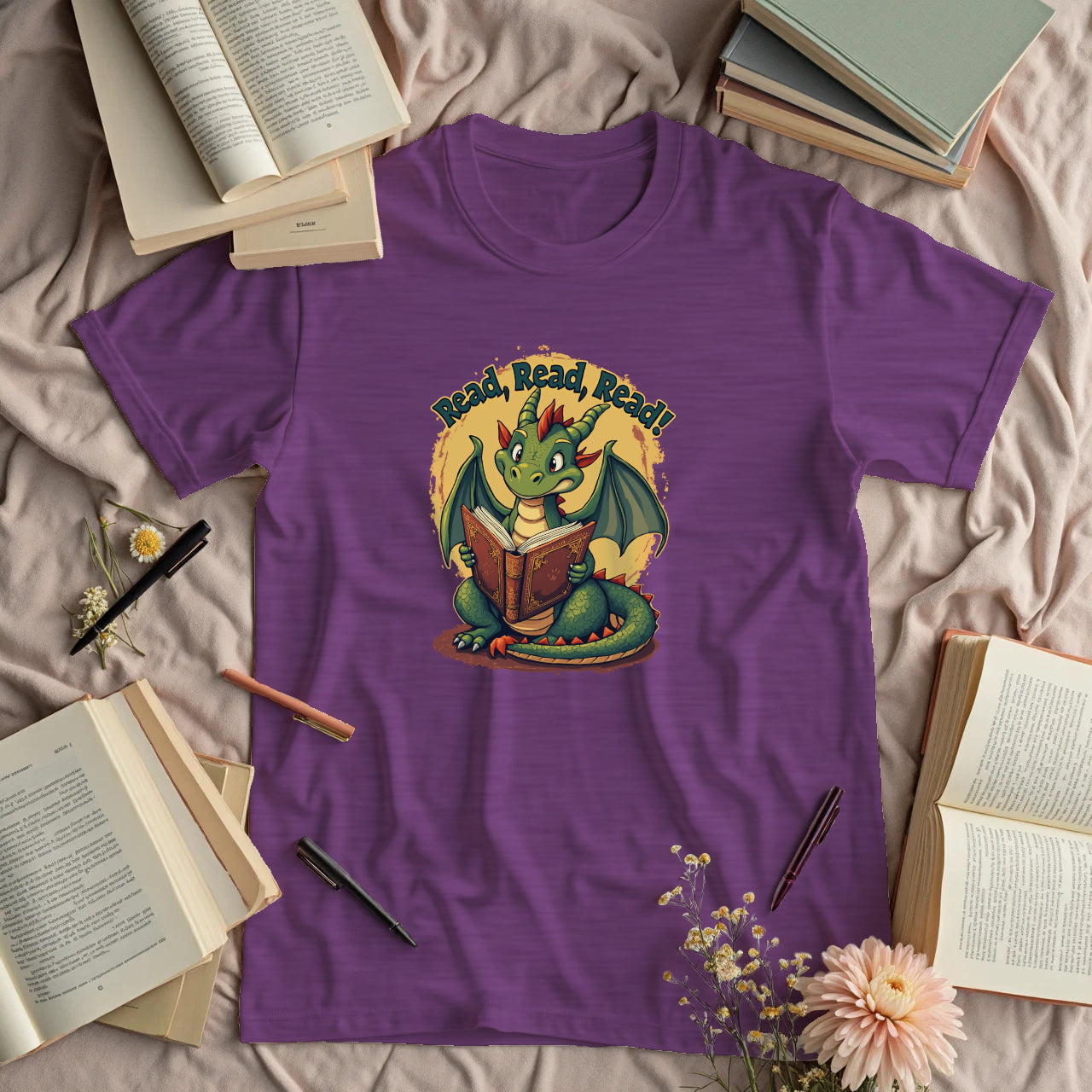 Read, Read, Read - Cute Dragon