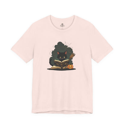 Cute Cat Reader - Jack O' Lantern