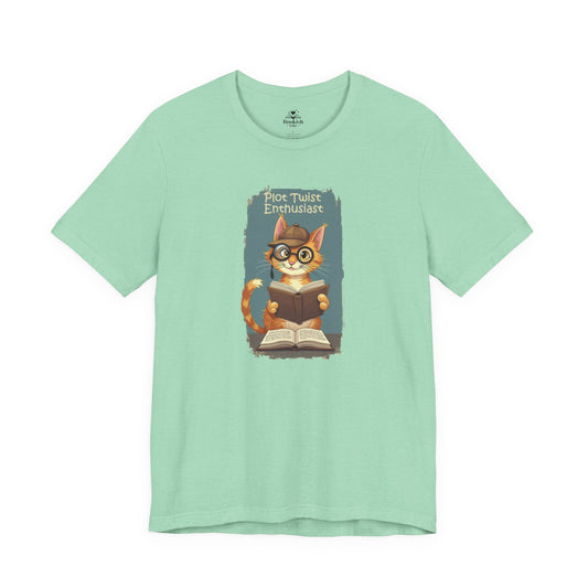 Plot Twist Enthusiast - Cute Reading Cat