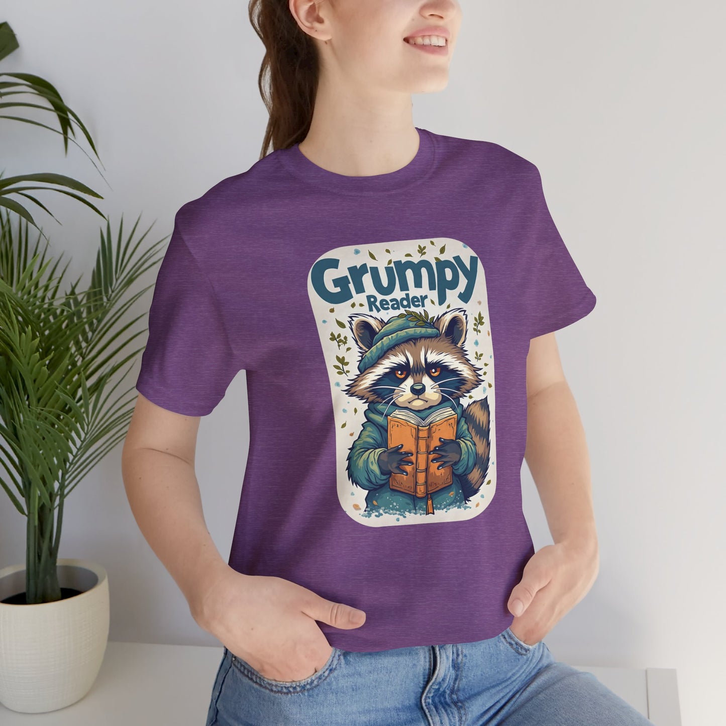 Grumpy Reader - Raccoon