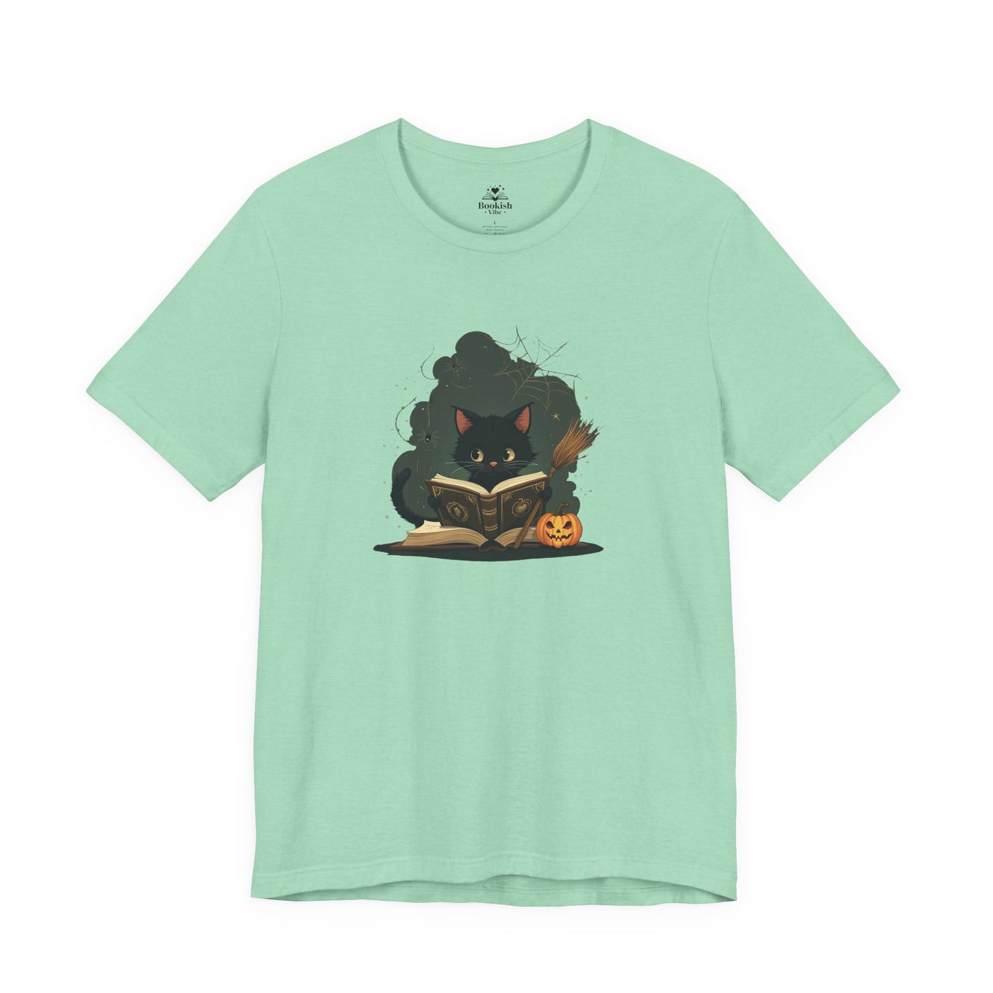 Cute Cat Reader - Jack O' Lantern