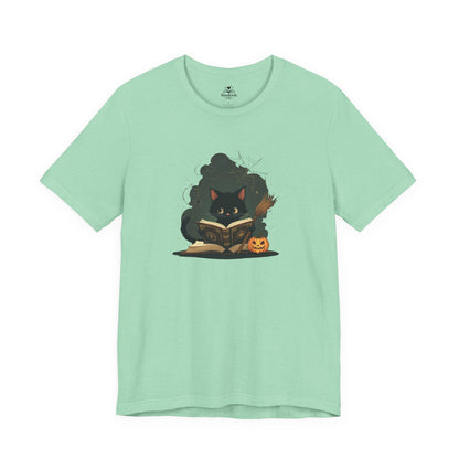 Cute Cat Reader - Jack O' Lantern