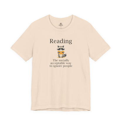 Reading. The Socially Acceptable Way To Ignore People - Raccoon