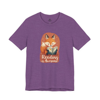 Reading Is Awesome - Cute Fox