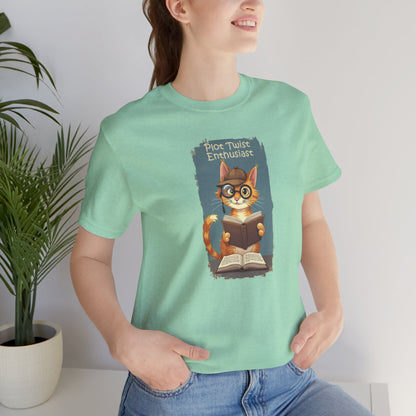 Plot Twist Enthusiast - Cute Reading Cat