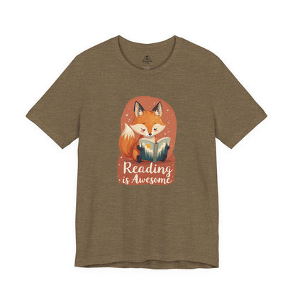 Reading Is Awesome - Cute Fox