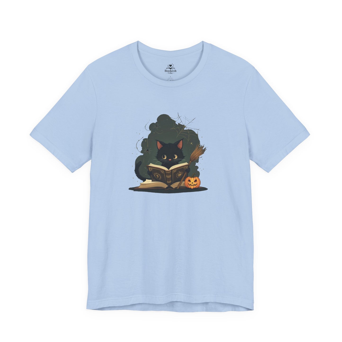 Cute Cat Reader - Jack O' Lantern