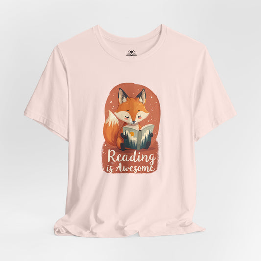 Reading Is Awesome - Cute Fox