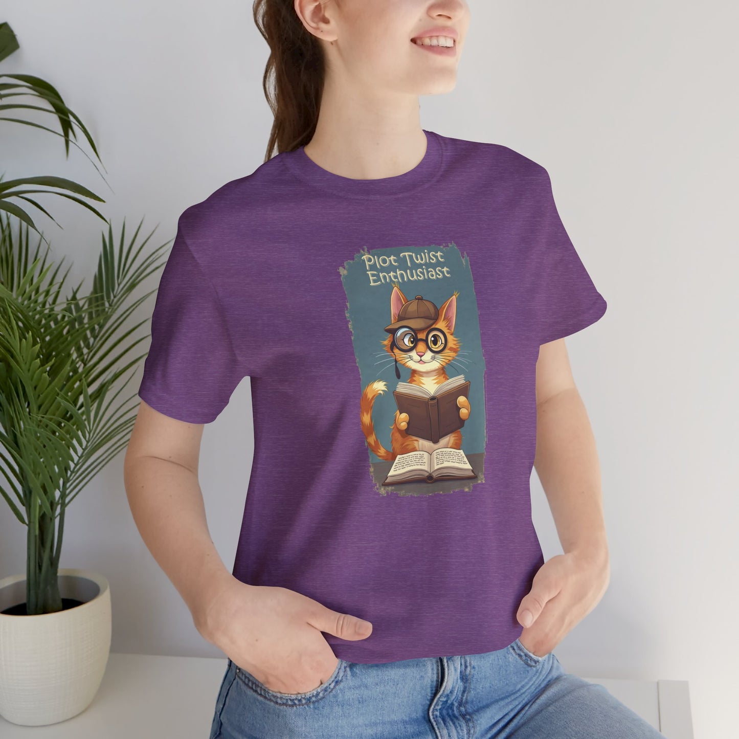 Plot Twist Enthusiast - Cute Reading Cat