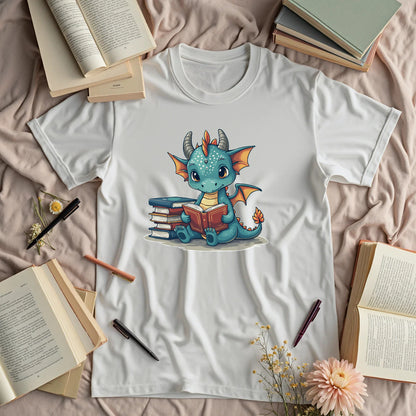 Cute Dragon Reading