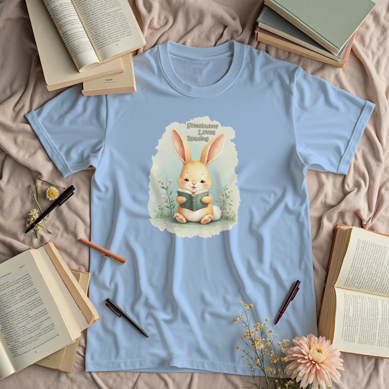 Somebunny Loves Reading - Cute Bunny