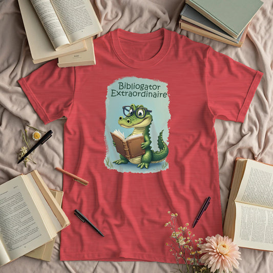 Bibliogator Extraordinaire - Cute Alligator