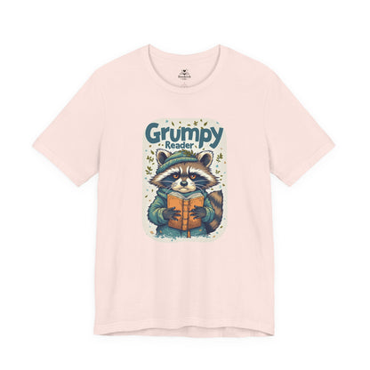 Grumpy Reader - Raccoon