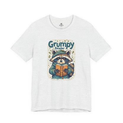 Grumpy Reader - Raccoon