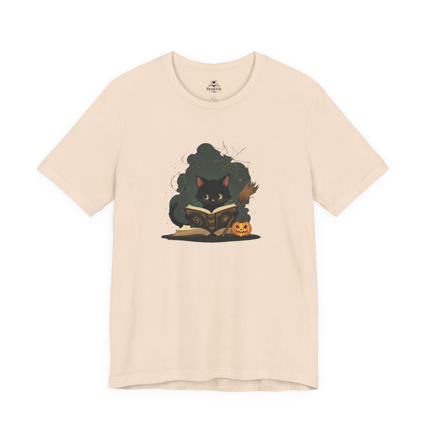 Cute Cat Reader - Jack O' Lantern