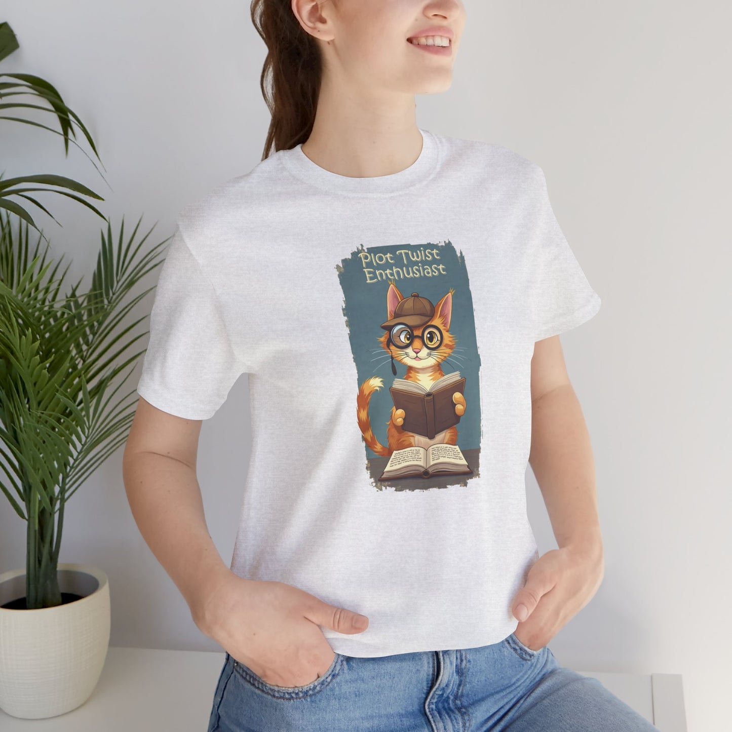 Plot Twist Enthusiast - Cute Reading Cat