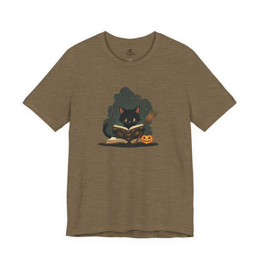 Cute Cat Reader - Jack O' Lantern