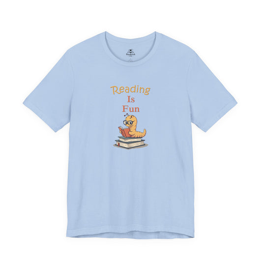 Reading Is Fun - Cute Bookworm