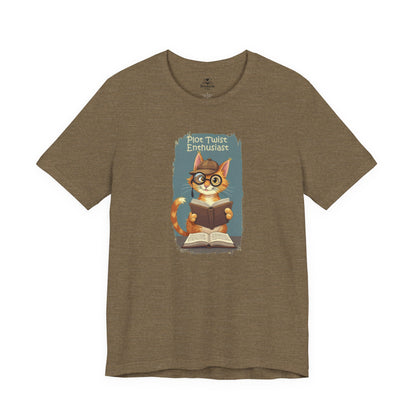 Plot Twist Enthusiast - Cute Reading Cat