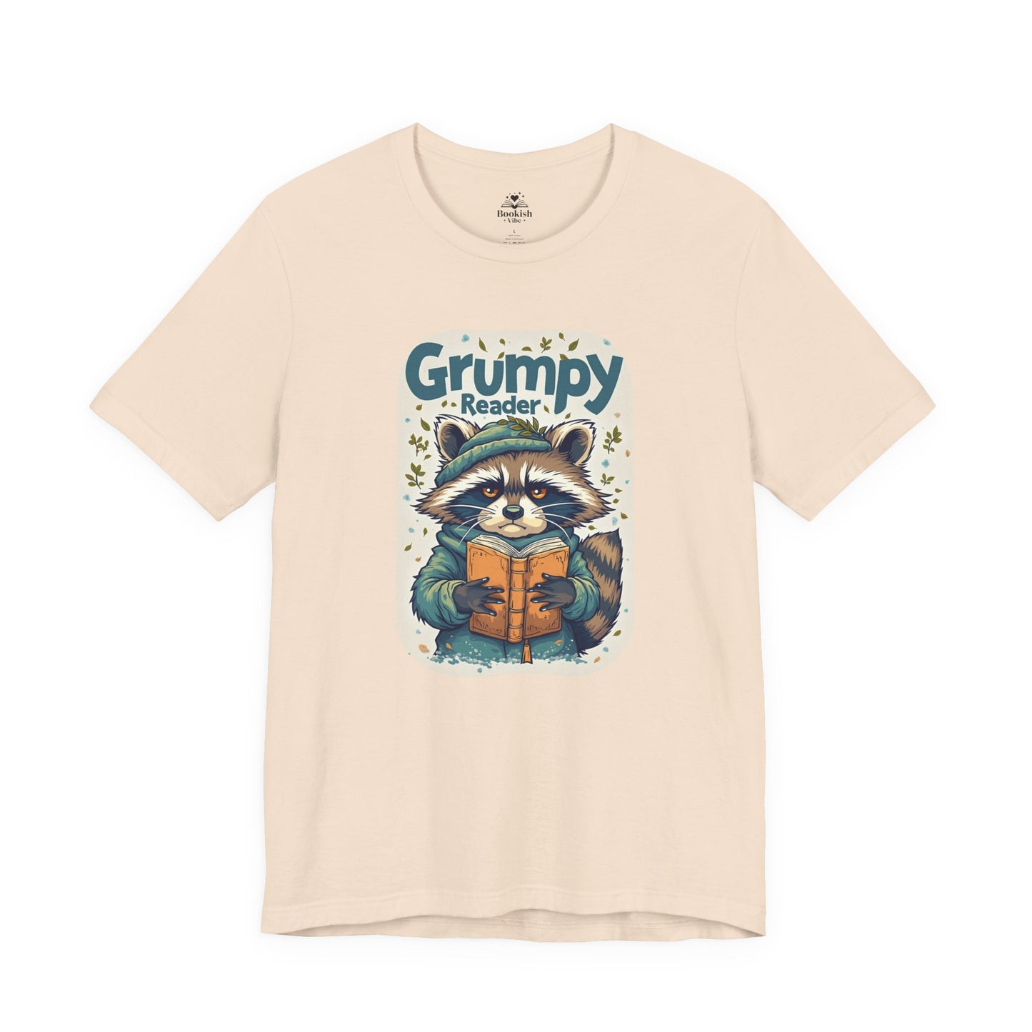 Grumpy Reader - Raccoon