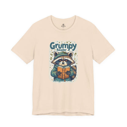 Grumpy Reader - Raccoon