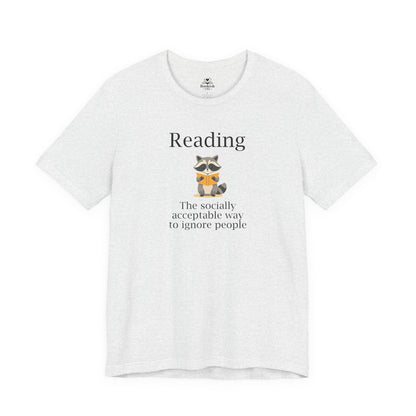 Reading. The Socially Acceptable Way To Ignore People - Raccoon