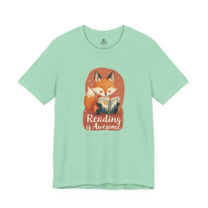 Reading Is Awesome - Cute Fox