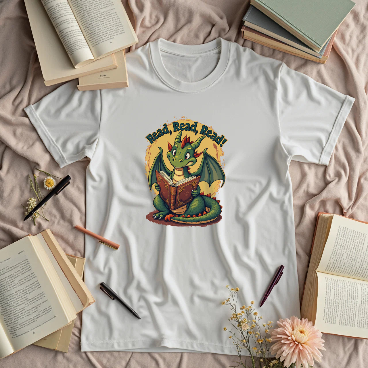 Read, Read, Read - Cute Dragon