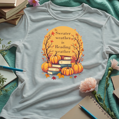Sweater Weather is Reading Weather - Autumn Pumpkins