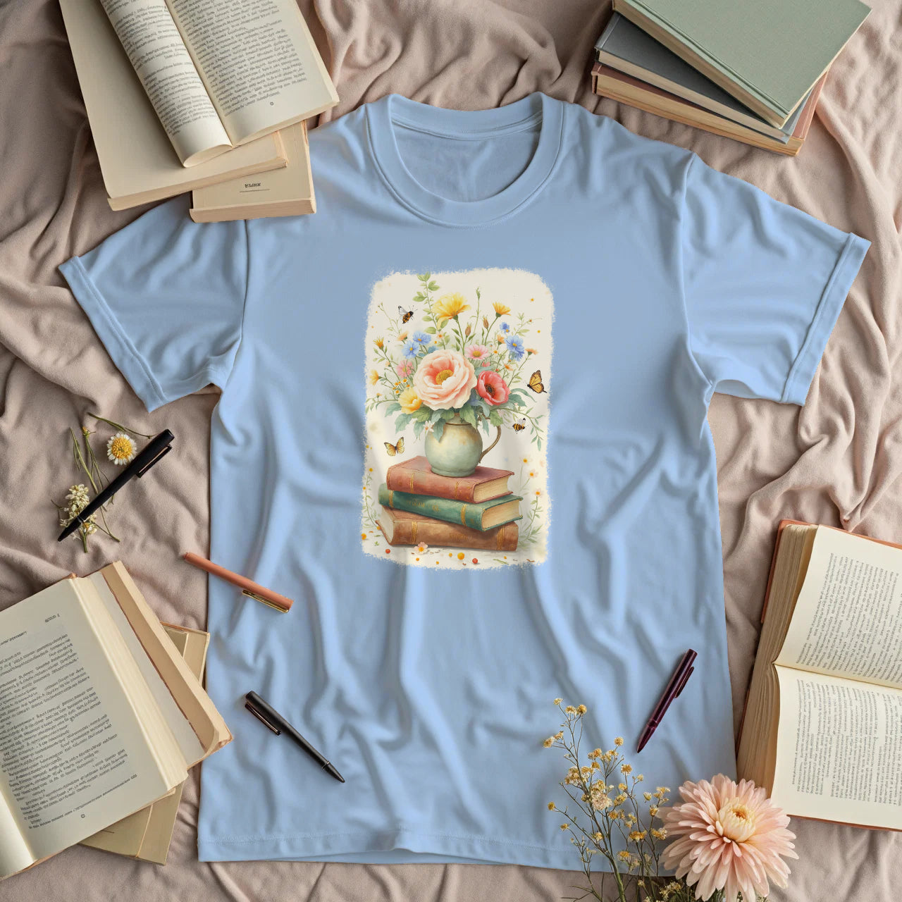Flowers and Books