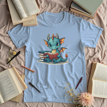 Cute Dragon Reading