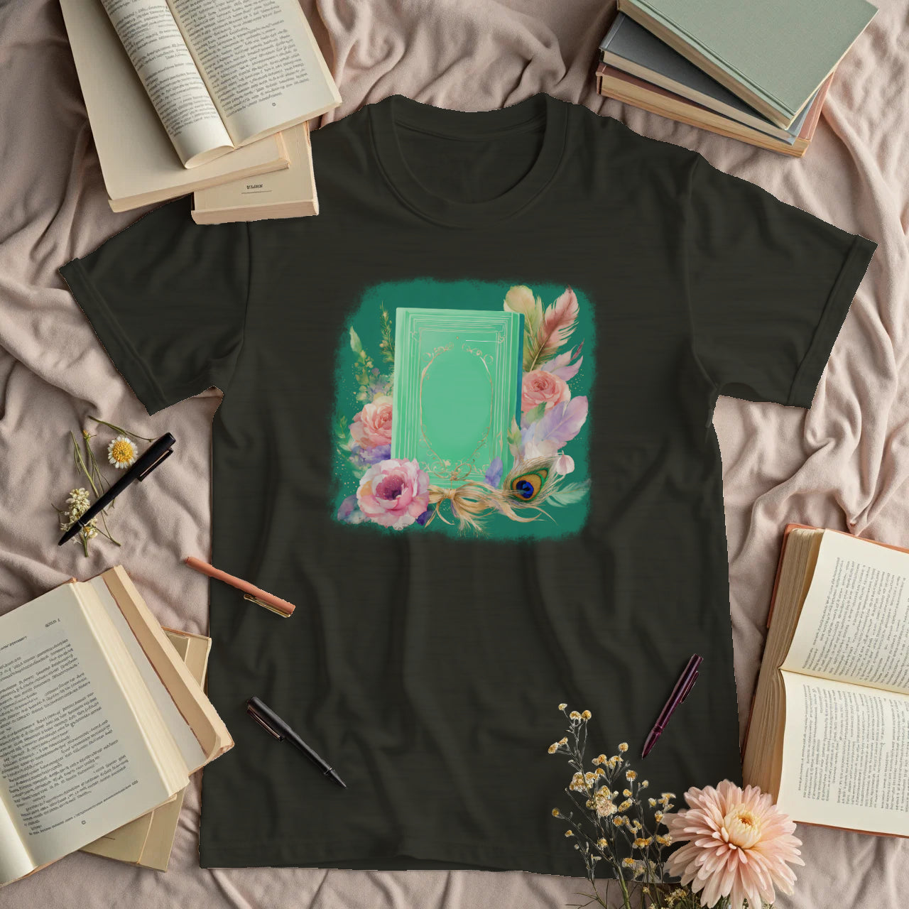 Dreamy Book and Flowers