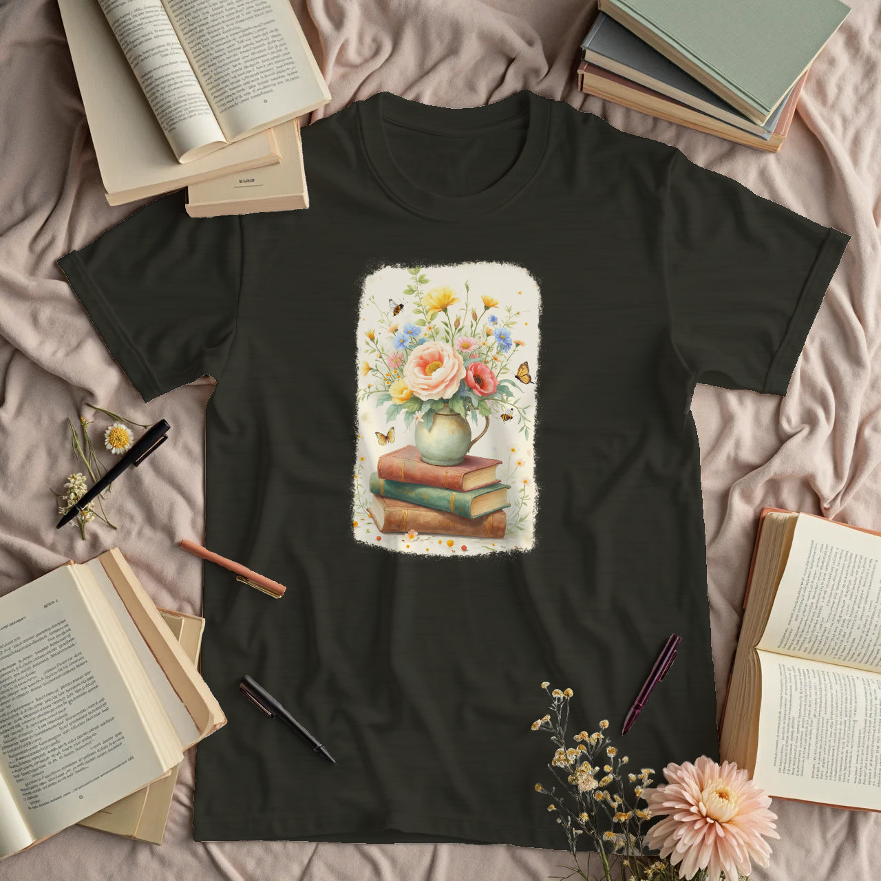 Flowers and Books