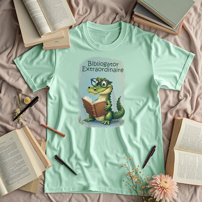 Bibliogator Extraordinaire - Cute Alligator