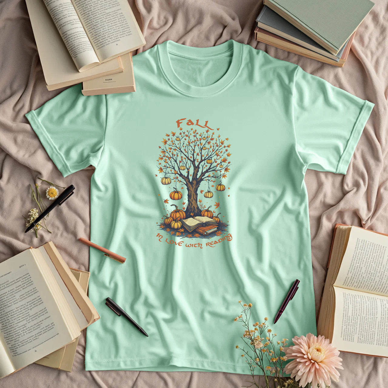 Fall in Love with Reading - pumpkins