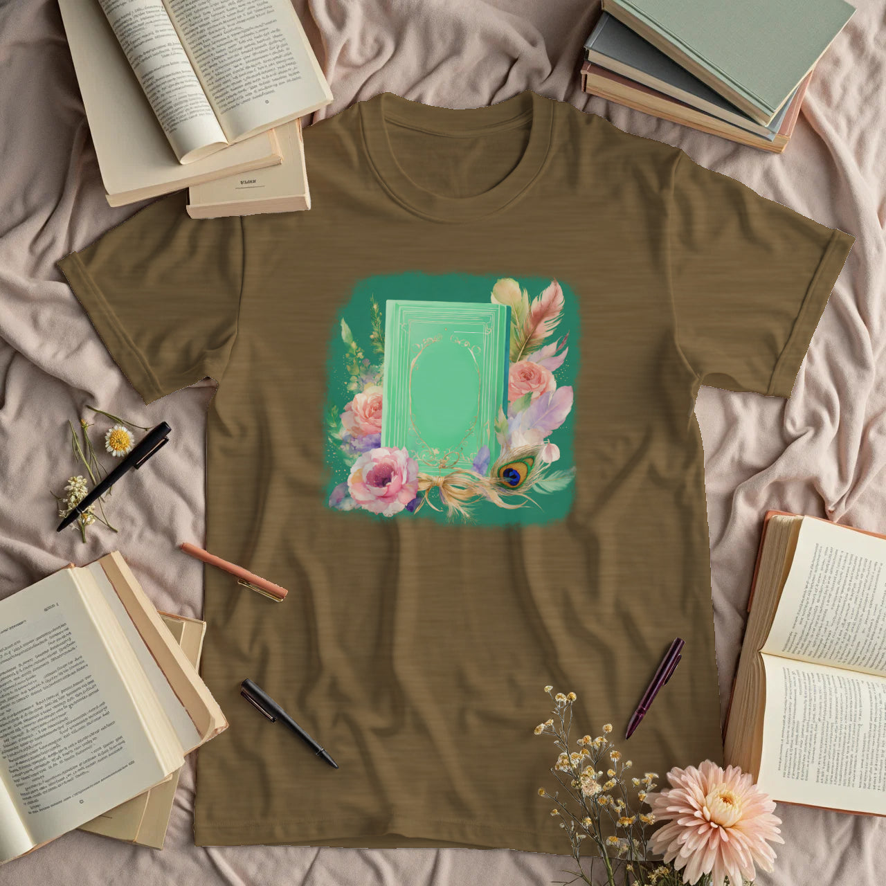 Dreamy Book and Flowers