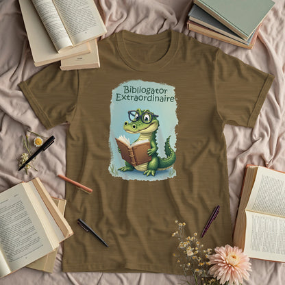 Bibliogator Extraordinaire - Cute Alligator