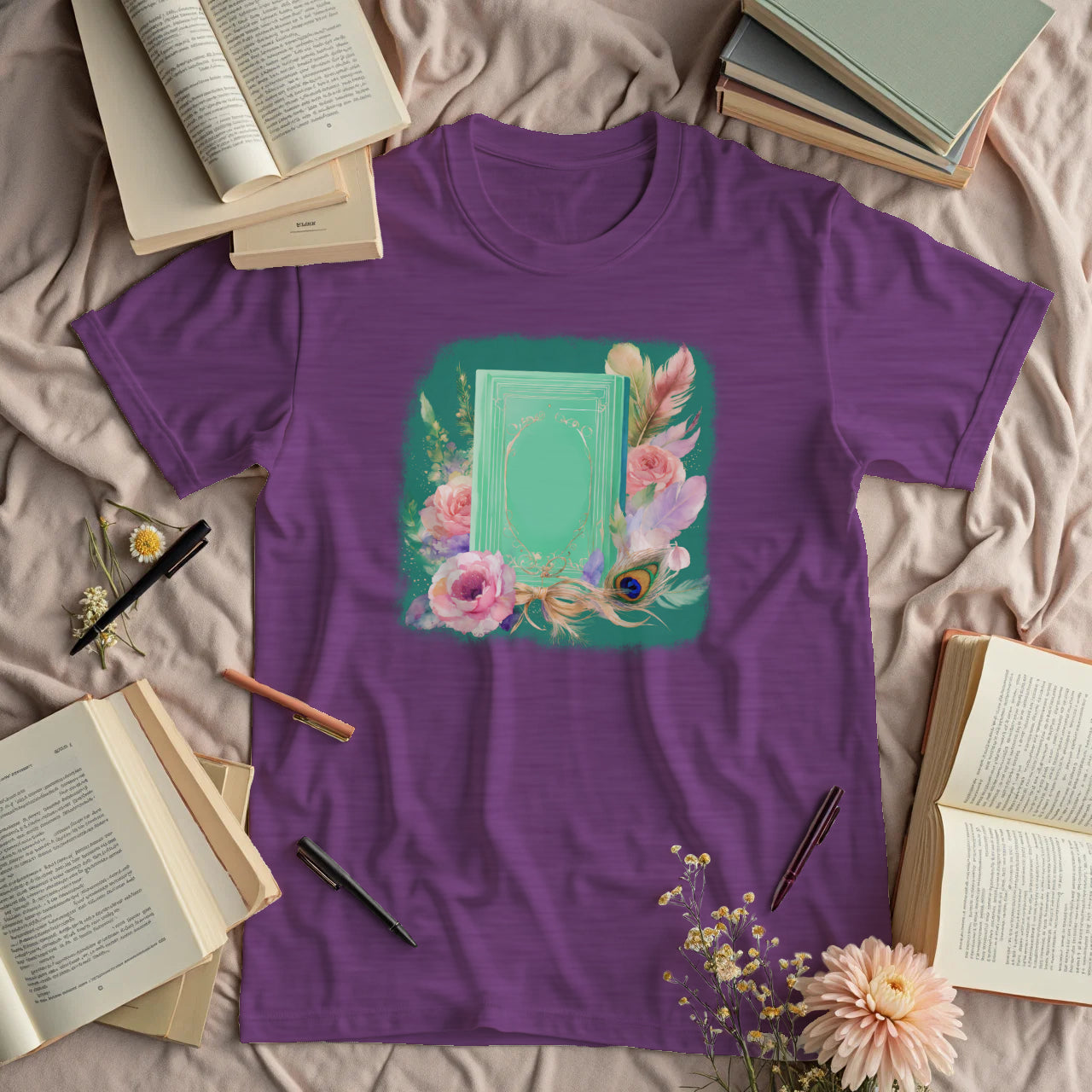 Dreamy Book and Flowers