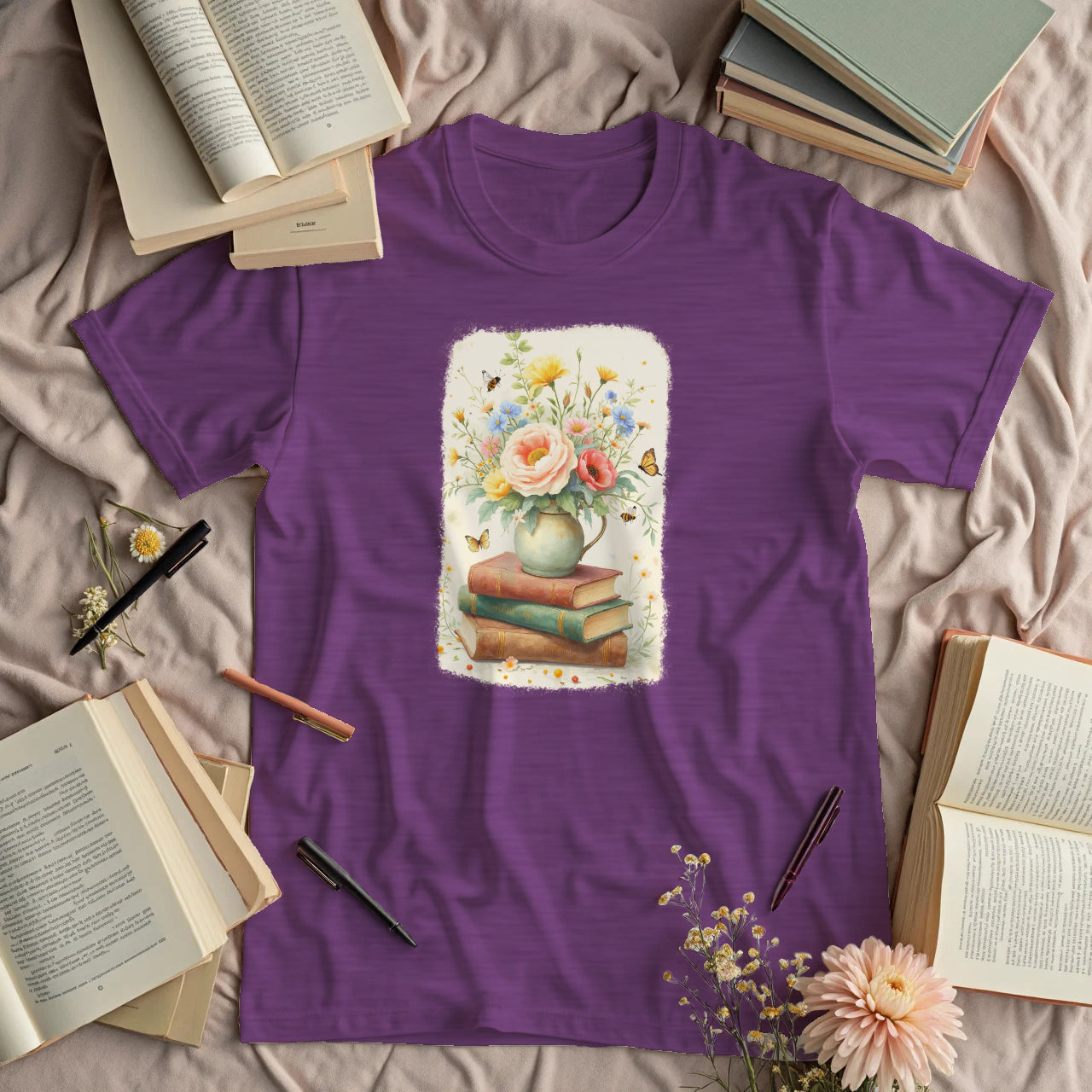 Flowers and Books