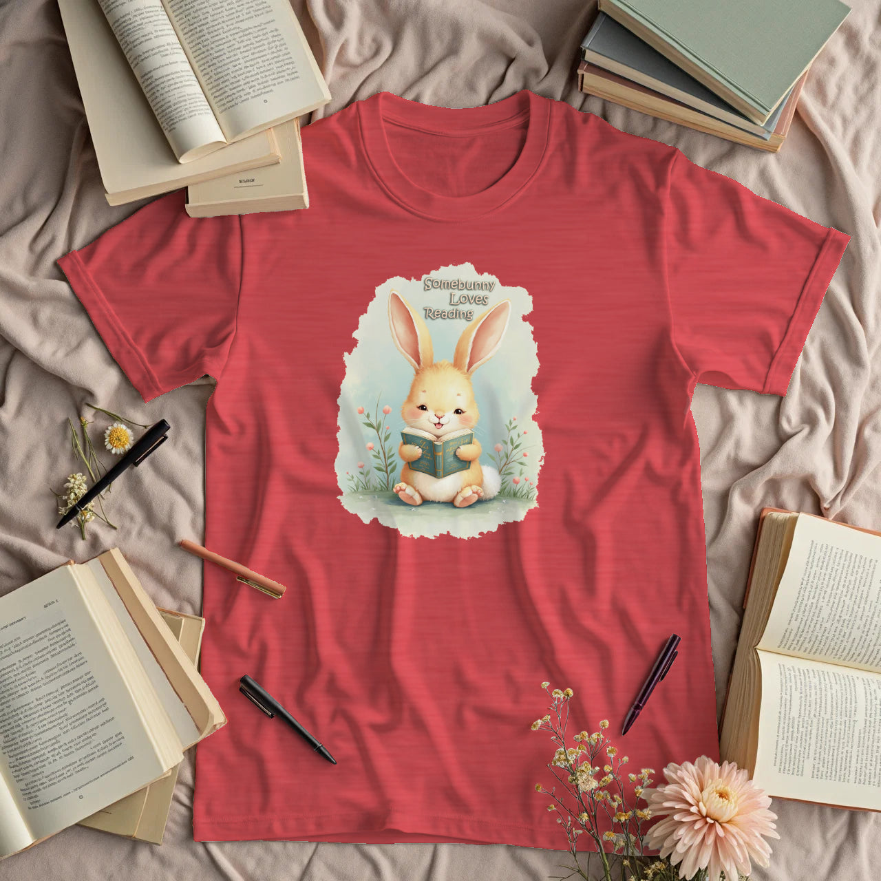 Somebunny Loves Reading - Cute Bunny