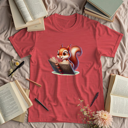 Cute Reading Squirrel