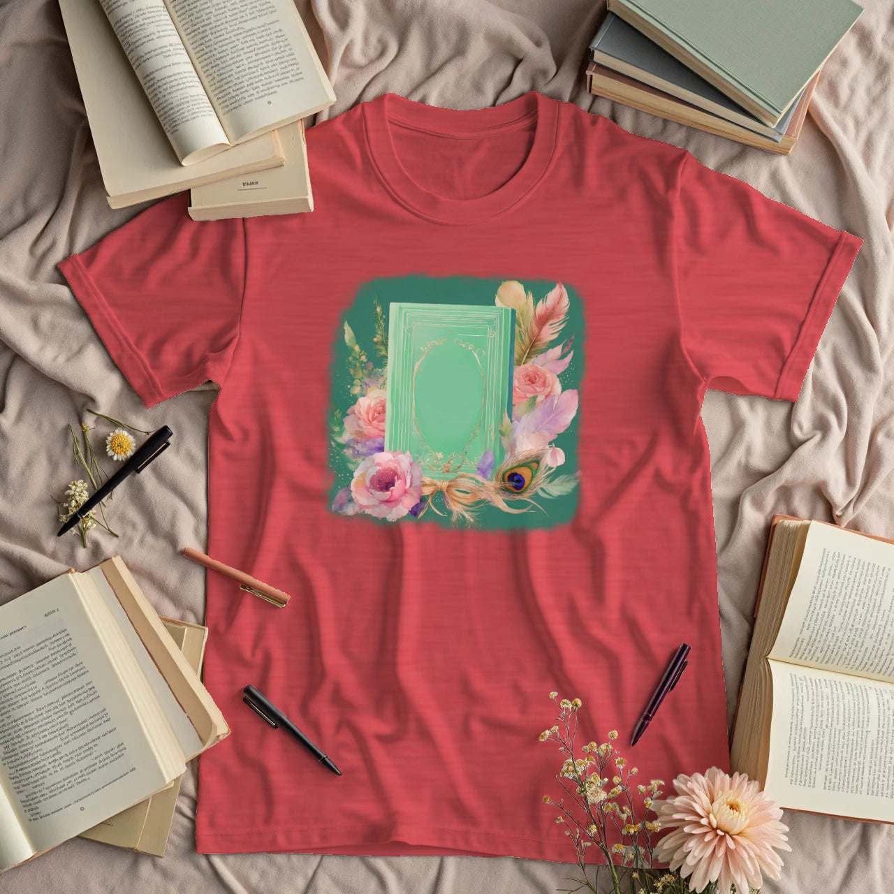 Dreamy Book and Flowers