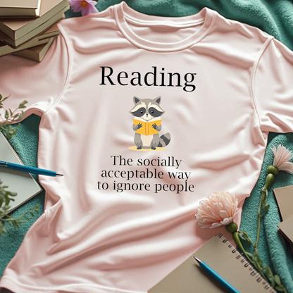 Reading. The Socially Acceptable Way To Ignore People - Raccoon