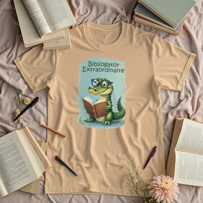 Bibliogator Extraordinaire - Cute Alligator