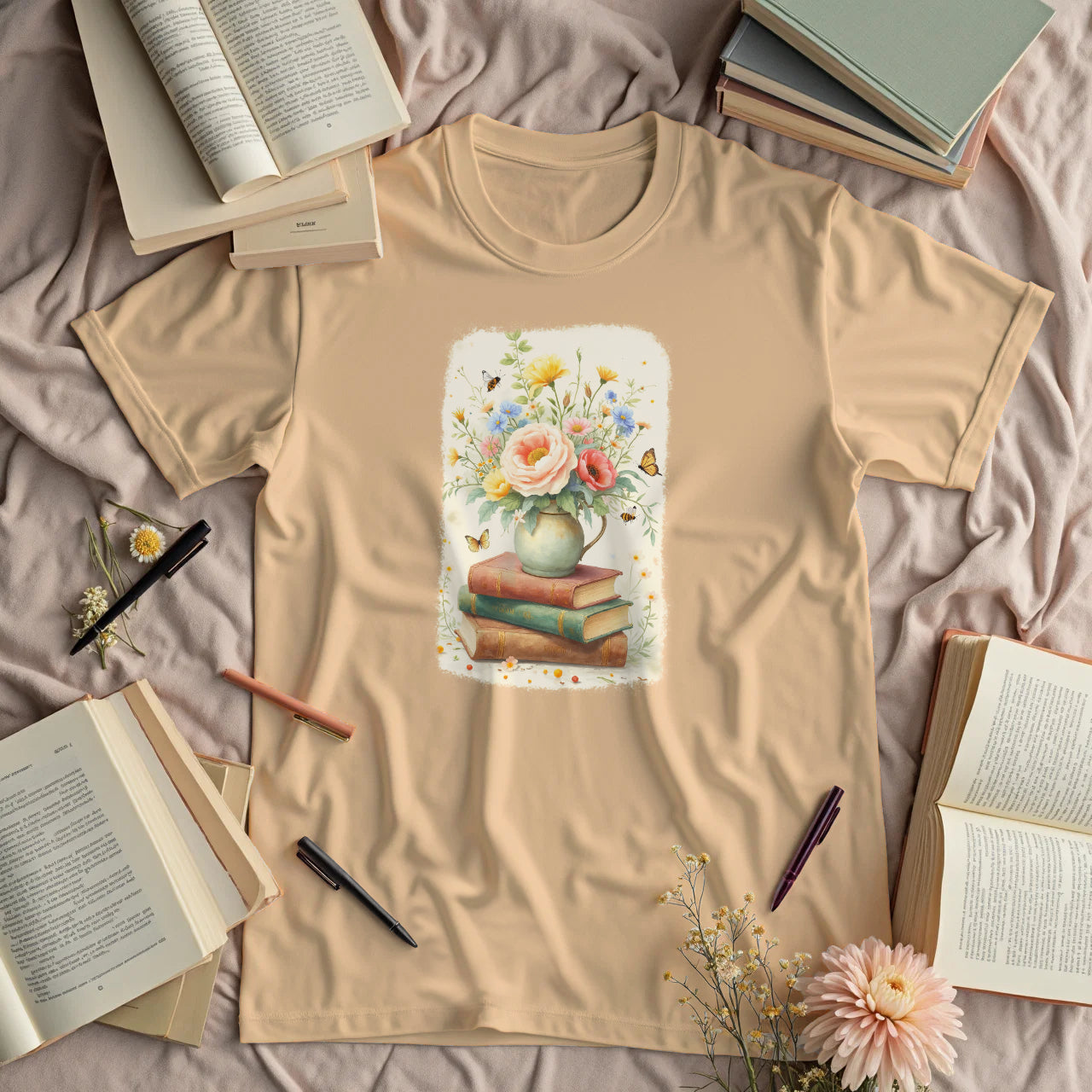 Flowers and Books
