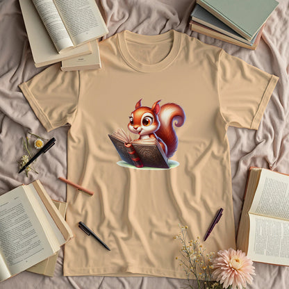 Cute Reading Squirrel